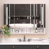 Modern 39x28 inch bathroom cabinets, medicine cabinets with mirrors and LED lights, and bathroom storage cabinets - V.I.P Digital Presence