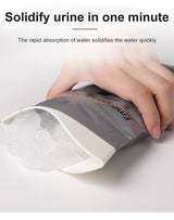 4 bolsas de orina de emergencia para exteriores, 700 ml, fáciles de transportar, mini inodoros móviles de viaje para bebés, mujeres y hombres. 