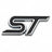 3D metal car stickers, ST badges, badges, decals, Ford Focus 2, 3, Mondeo, FI.C. Kuga, Mk1, Mk2, Mk3, Mk7 front grille decoratio - V.I.P Digital Presence
