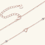 Moissanite 925 Sterling Silver Heart Necklace - V.I.P Digital Presence