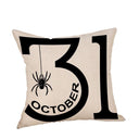 Truc of behandelen/pompoen print Happy Halloween Sierkussen Cover Kussen Case breve print Kussensloop Kussenhoes