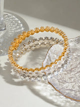 Stainless Steel Inlaid Zircon Bracelet - V.I.P Digital Presence