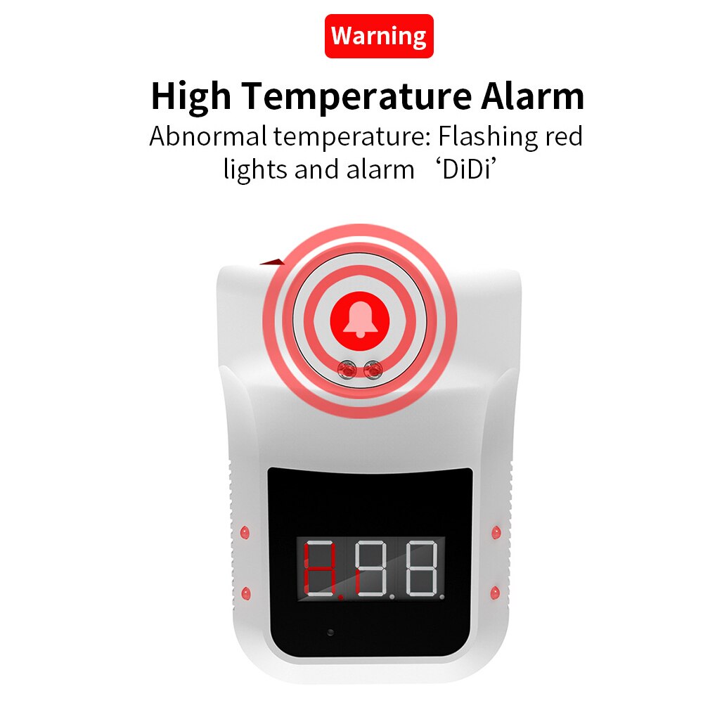 K3 Non-contact Infrared Thermometer Digital Forehead Hand Temperature Sensor Laser Gun With Fever Alarm Wall Mounted - V.I.P Digital Presence