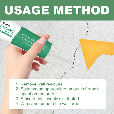Wall Repair Plaster, Home Renovation Maintenance Wall Graffiti Cover Cracks Multi-functional Repair Plaster - V.I.P Digital Presence