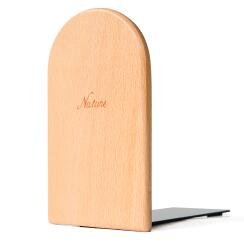 Solid beech wood book end natural wood walnut bookend home storage bookshelf decor bookstop natural wood crafts - V.I.P Digital Presence