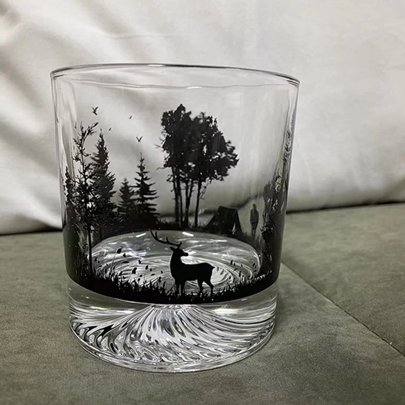 Iceberg-Creative Silhouette Wine Glass, Snow Mountain Cup, Thick Bottom Rock Cup, Christmas Gift, Whiskey Cup - V.I.P Digital Presence