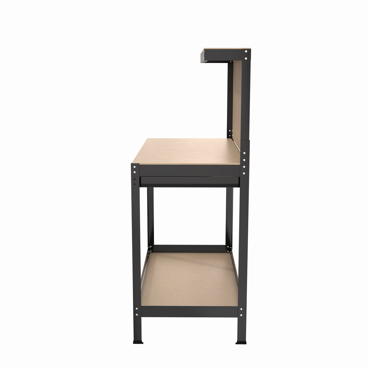 63" Tools Cabinet Working Tables Workbench Tool Storage Workshop Table with Drawers and Pegboard - V.I.P Digital Presence