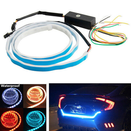 Promotion! 1.2m 12V Car Four Colors Flow Type 36 LED Car Tailgate Strip Waterproof Brake Driving Turn Signal Light - V.I.P Digital Presence