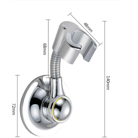 Vacuum Suction Cup Adhesive Stick Shower Bracket Wall Mount Holder for Hand Held Shower Head - V.I.P Digital Presence