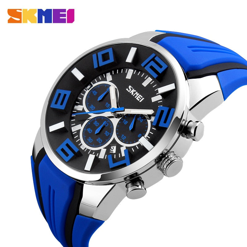 SKMEI 9128 Watches Men Luxury Brand Chronograph Men Sports Watches Waterproof Male Clock Quartz Men's Watch reloj hombre - V.I.P Digital Presence