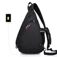 High Quality Men's Chest Bag Cotton And Linen Texture Messenger Triangle Bag Water Drop Bag Bicycle Chest Bag - V.I.P Digital Presence