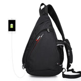 High Quality Men's Chest Bag Cotton And Linen Texture Messenger Triangle Bag Water Drop Bag Bicycle Chest Bag - V.I.P Digital Presence