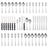 Stainless Steel Cutlery 48 Pcs Set Western Steak Knife Dinner Knife Main Dish Spoon Fork Dessert Spoon Set - V.I.P Digital Presence