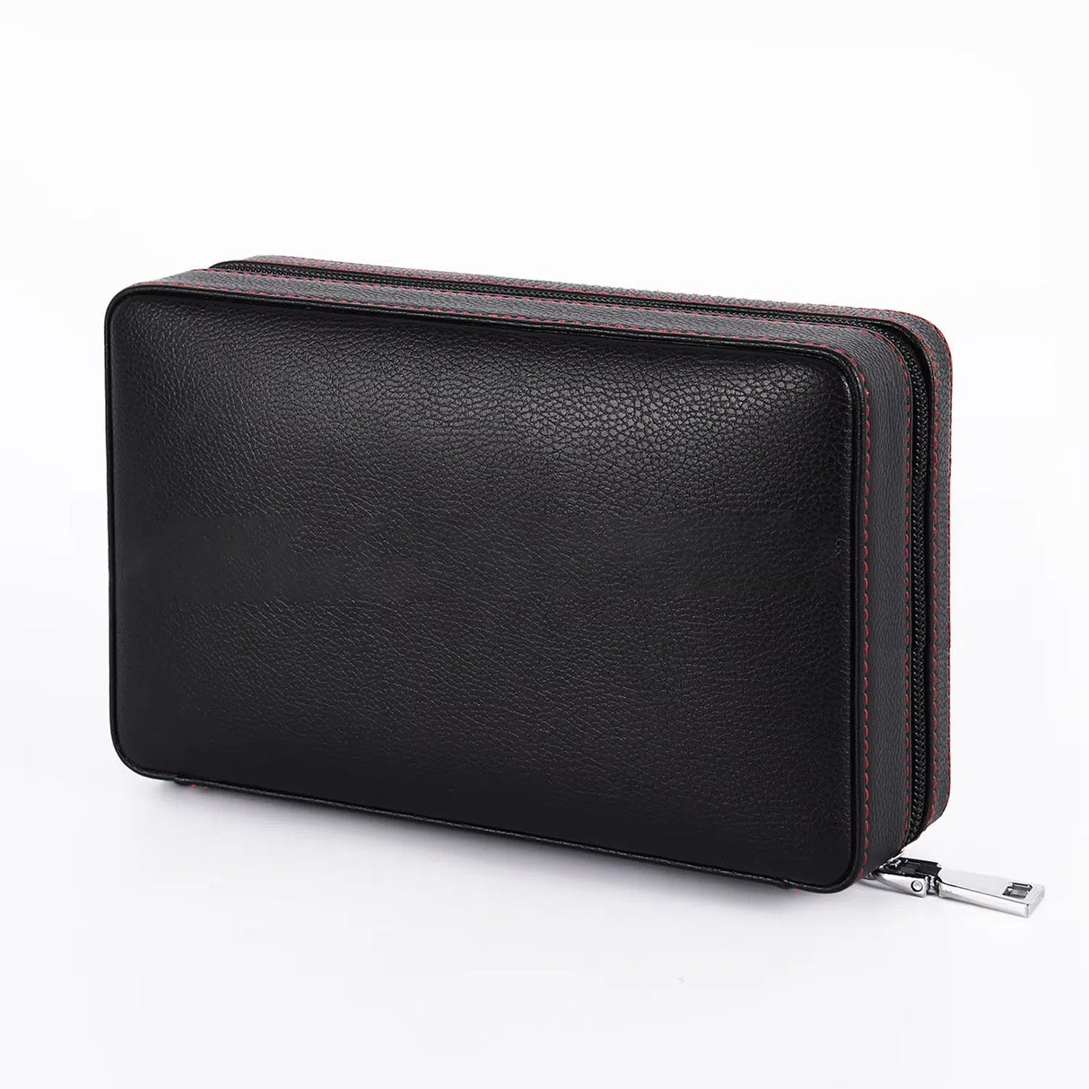 Cigar box portable zipper bag four pack mellow and moisturizing smoking accessories cedar wood gift box travel companion - V.I.P Digital Presence