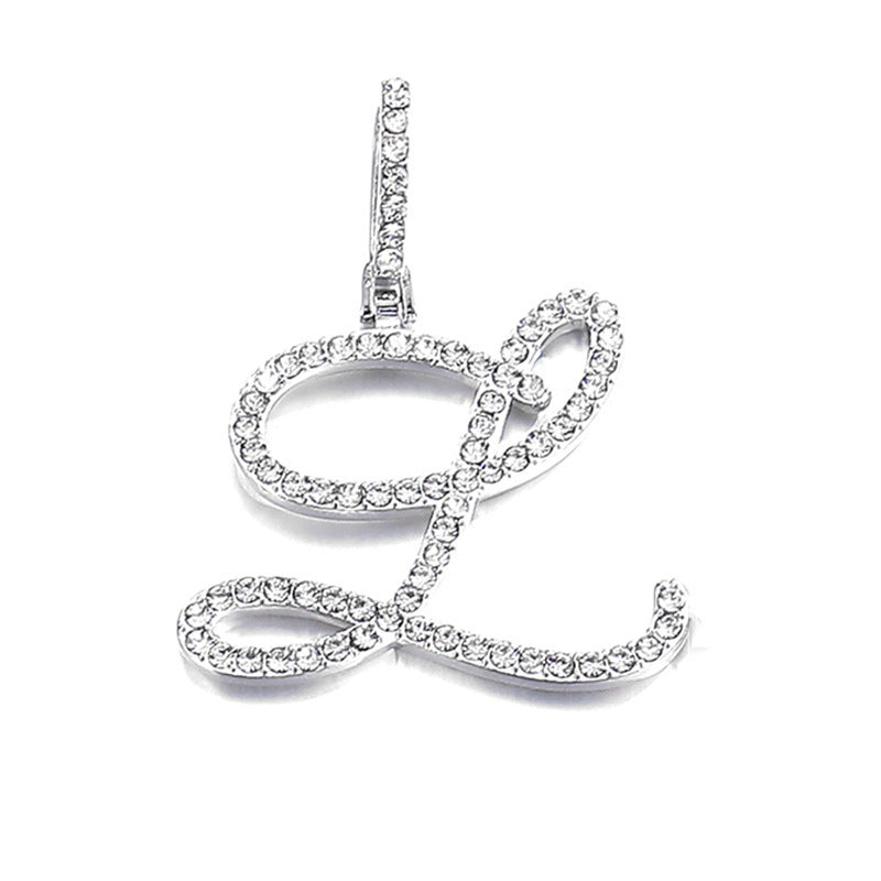 Hip hop accessories grass letter pendant melon seed buckle Cuban chain accessory - V.I.P Digital Presence