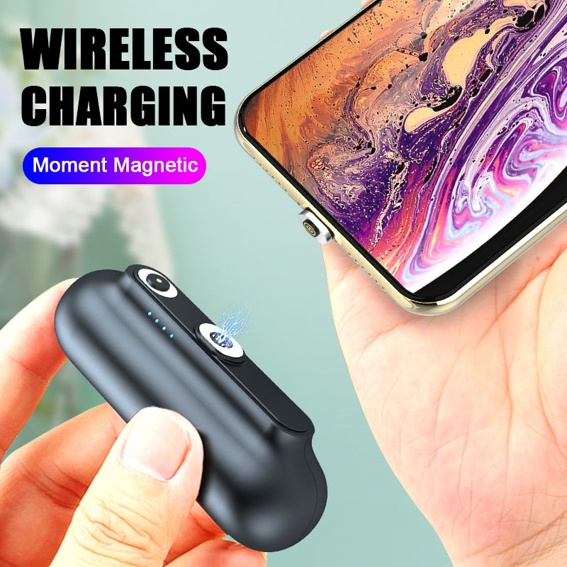 For iPhone 12 Magnetic Power Bank 2600mAh Mini Magnet Charger Power Bank For Xiaomi Emergency Portable Magnetic External Battery - V.I.P Digital Presence
