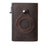 Leather Sliding Wallet Bi-Fold Credit Card Wallet Automatic Pop-Up Card Holder With Air Tag Protective Sleeve - V.I.P Digital Presence