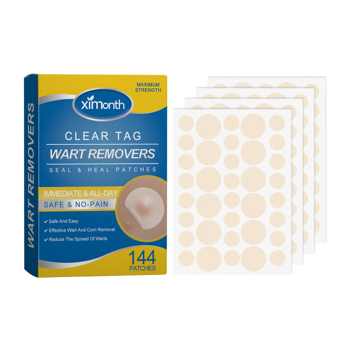 Wart Removers Seal & Heal Patches, Lightening Mole Gram Wart Repair Meat Grain Callus Corns Skin Clean And Smooth Patch - V.I.P Digital Presence