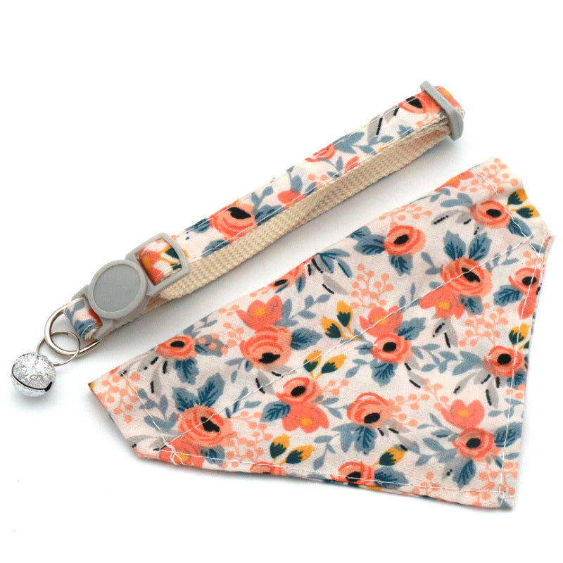 Pet Bandana Pet Collar Daisy Small Floral Sunflower Triangle Scarf for Cats and Dogs - V.I.P Digital Presence