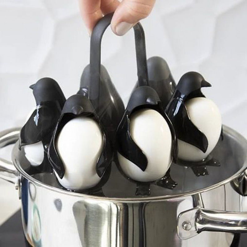 Creative and Cute Little Penguin Home Egg Cooking Device Egg Refrigerator Storage Combination Egg Holder God - V.I.P Digital Presence
