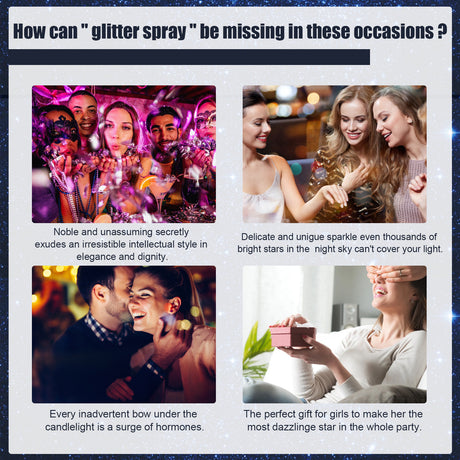 Glitter Spray, Halloween Brightening Makeup Night Club Party Clothing Highlights Skin Brightening Powder - V.I.P Digital Presence