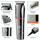 New 6 in 1 Multifunctional Hair Clippers Electric Hair Clippers Rechargeable Water Wash LCD Digital Display Haircutting Set - V.I.P Digital Presence