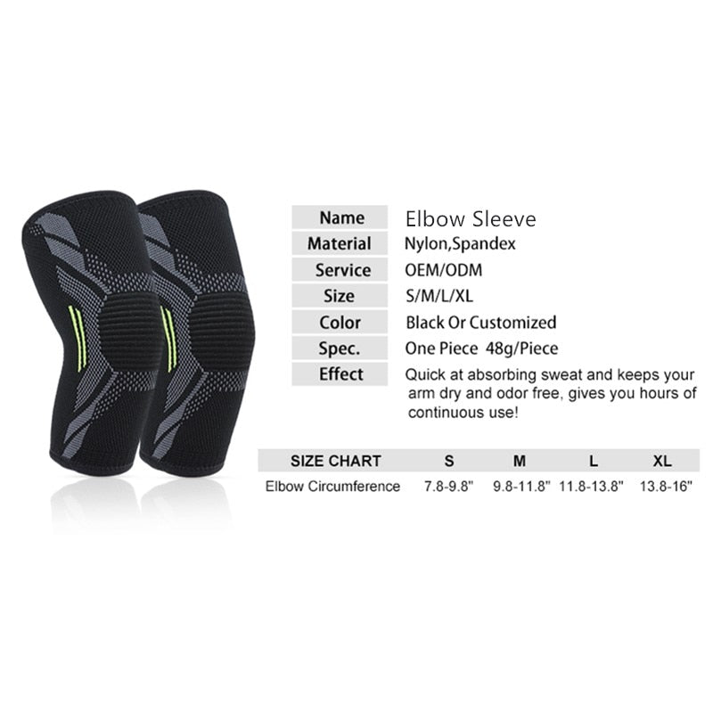 1 PCS Elbow Brace Compression Support Elbow Sleeve Pad  for Tendonitis Tennis Basketball Volleyball Elbow Protector Reduce Pain - V.I.P Digital Presence