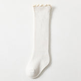 Spring And Summer Children's Socks In The Tube Loose Mouth Fungus Edge Combed Cotton Girls Baby Socks Long Tube Over The Knee Baby Socks - V.I.P Digital Presence