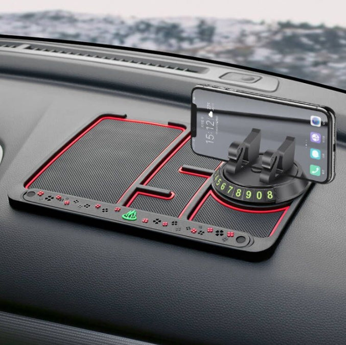 Personalized multifunctional wear resistant car anti slip mat mobile phone holder number plate four in one anti slip mat - V.I.P Digital Presence