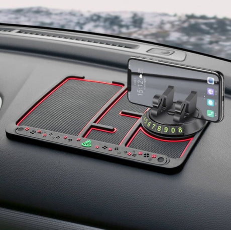 Personalized multifunctional wear resistant car anti slip mat mobile phone holder number plate four in one anti slip mat - V.I.P Digital Presence
