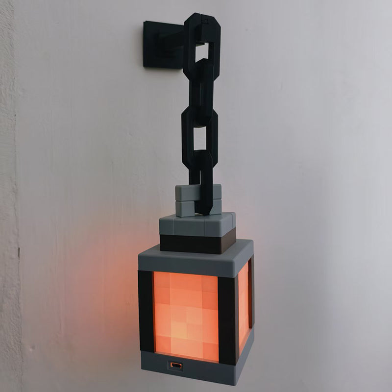 Pixel wall night light, USB hanging torch, bedroom/gaming/kids' room decor. - V.I.P Digital Presence