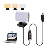Mini Video Light Conference Live Streaming Kit Webcam Vlog Photography Fill Lamp Selfie Adjustable Portable LED Luz Microphone