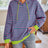 Loose casual striped hooded sweatshirt - V.I.P Digital Presence