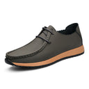 Casual breathable lace up lazy shoes retro leather shoes for men - V.I.P Digital Presence
