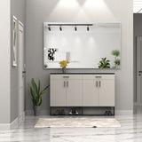 60"x36" Oversized Modern Rectangle Bathroom Mirror with Silver Frame Decorative Large Wall Mirrors for Bathroom Living Room