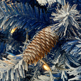 A set of 4 artificial Christmas trees, including flower garlands, flower garlands, and 2 entrance trees, equipped with LED light - V.I.P Digital Presence