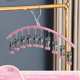 Clothes Hanger with Multiple Clips for Home Use Retractable Travel Space-Saving Indoor Bra and Panty Drying Rack Circular Design for Balcony - V.I.P Digital Presence