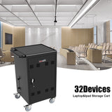 Mobile Charging Cart and Cabinet for Tablets Laptops 30-Device - V.I.P Digital Presence