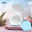 Mini portable LED light-emitting makeup mirror round stackable lighted beauty mirror - V.I.P Digital Presence