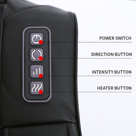 LUYAO LY-580A+1 shiatsu deep kneading heated Neck shoulder back body massager massage belt shawl massage machine - V.I.P Digital Presence