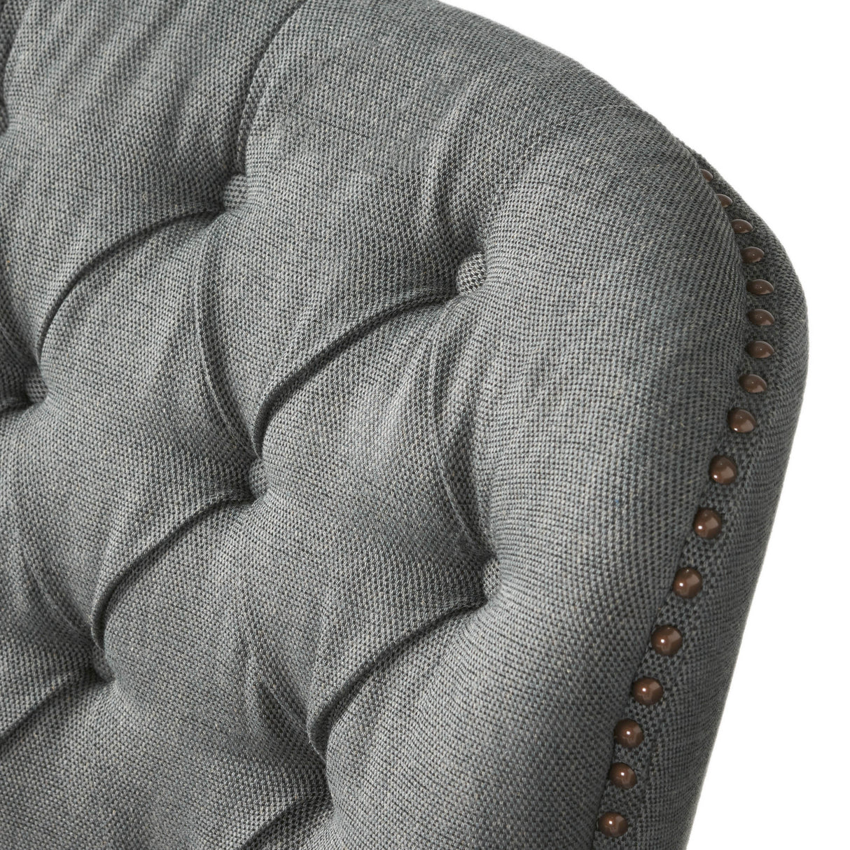 Modern grey fabric club chair and Ottoman set, stylish cushioned armchair, paired with Ottoman style - V.I.P Digital Presence