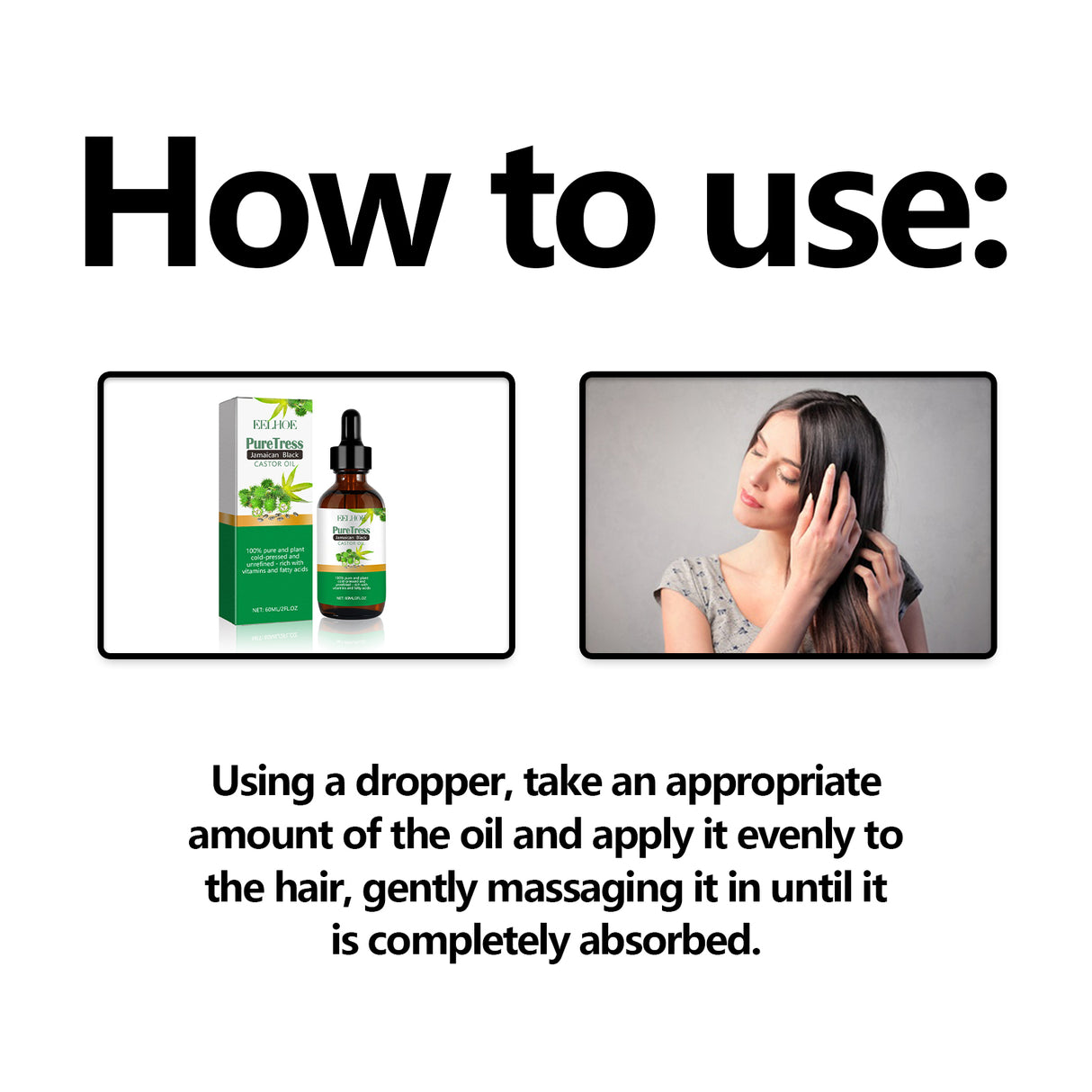 Jamaican Black Castor Oil, Moisturize Scalp And Prevent Dry Hair Thick And Solid Hair Beautiful And Shiny Easy To Absorb Essential Oils - V.I.P Digital Presence