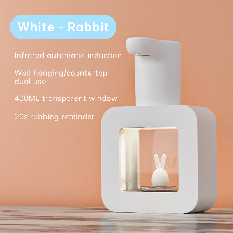 Cute Cat Rechargeable Touchless Automatic Soap Dispenser 400ml Kids foam Soap Dispenser with Night Light - V.I.P Digital Presence
