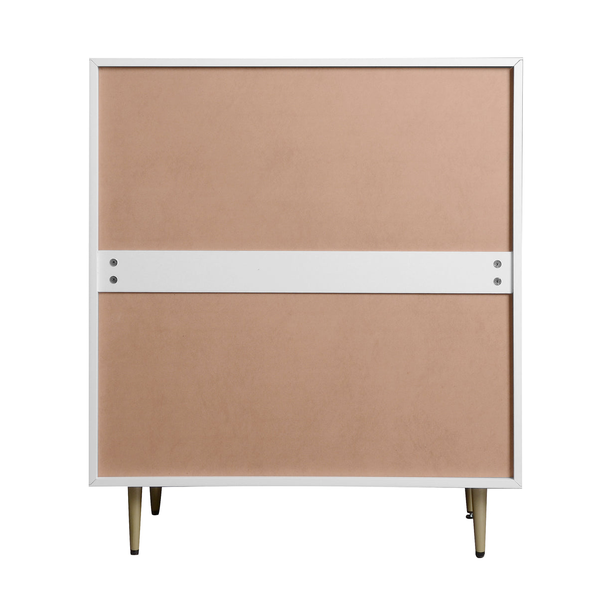 Wooden Tall 4 Drawer Dresser,Chest of Drawers with 4 Metal Legs, Anti-Tipping Device for Bedroom,Living Room - V.I.P Digital Presence