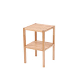 2-Tier Birch Bathroom Shelf, Narrow Shelving Unit, Multifunctional Storage Rack, Corner Rack, for Kitchen Natural - V.I.P Digital Presence