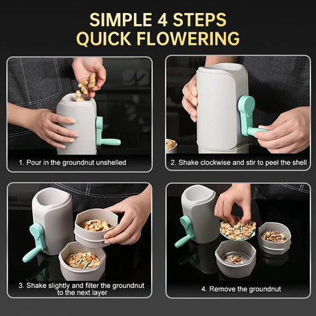 Hand-operated Peanut Shelling Tool for Peanuts and Pistachios, Kitchen Gadget for Shelling and Peeling - V.I.P Digital Presence