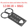 Personalized Heart Keychain Set  Engraved King Date and Name Love Keyring Gift for Couples Girlfriend Boyfriends Key Chain Rings - V.I.P Digital Presence