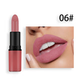 Matte Lipstick Bean Paste Plum Color Sexy Red Nude Beige Brown Red Bullet Lipstick - V.I.P Digital Presence
