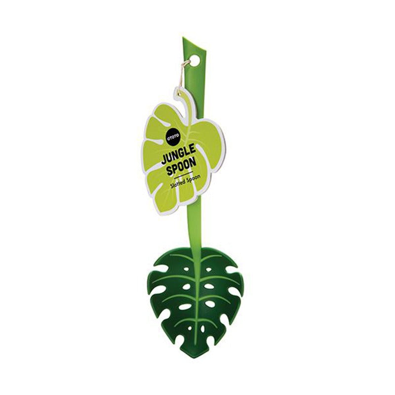Green leaf spoon turtle back leaf Lo mein spoon spoon high temperature resistant large spoon - V.I.P Digital Presence