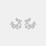 925 Sterling Silver Moissanite Lucky Clover Earrings - V.I.P Digital Presence